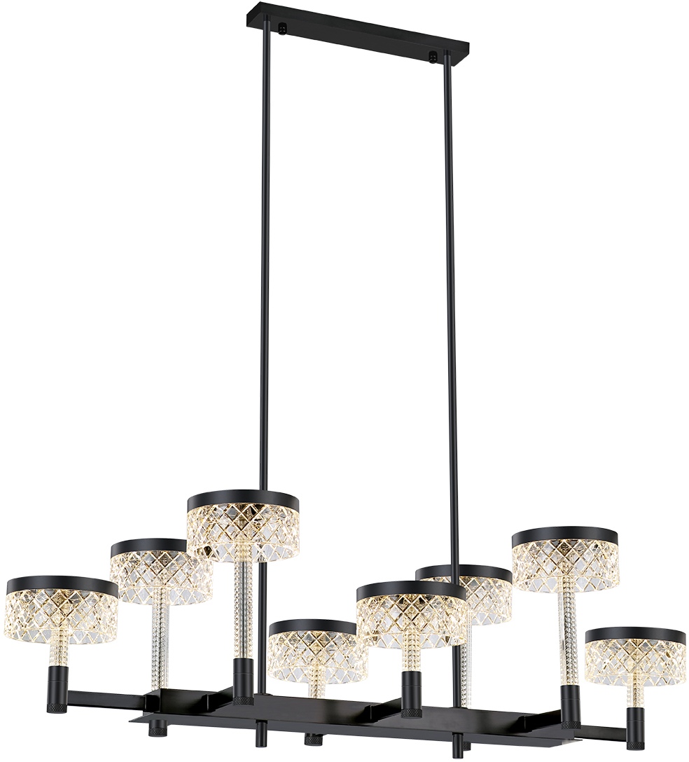 Изображение товара Подвесная светодиодная люстра на штанге Delight Collection Diamond cut MD21020075-8B