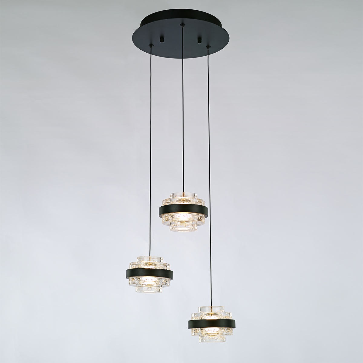 Изображение товара Подвесной светильник светодиодный Indiana MD22030002-3A black/clear