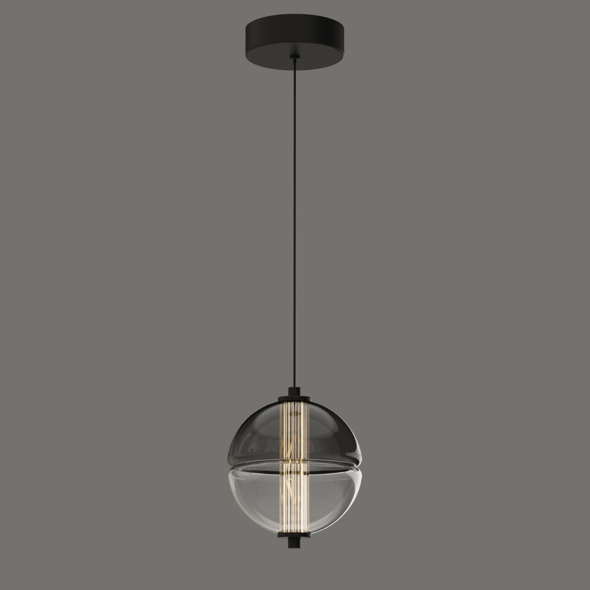 Изображение товара Подвесной светильник светодиодный DeLight Collection MD24022079-1A черный/дымчатый