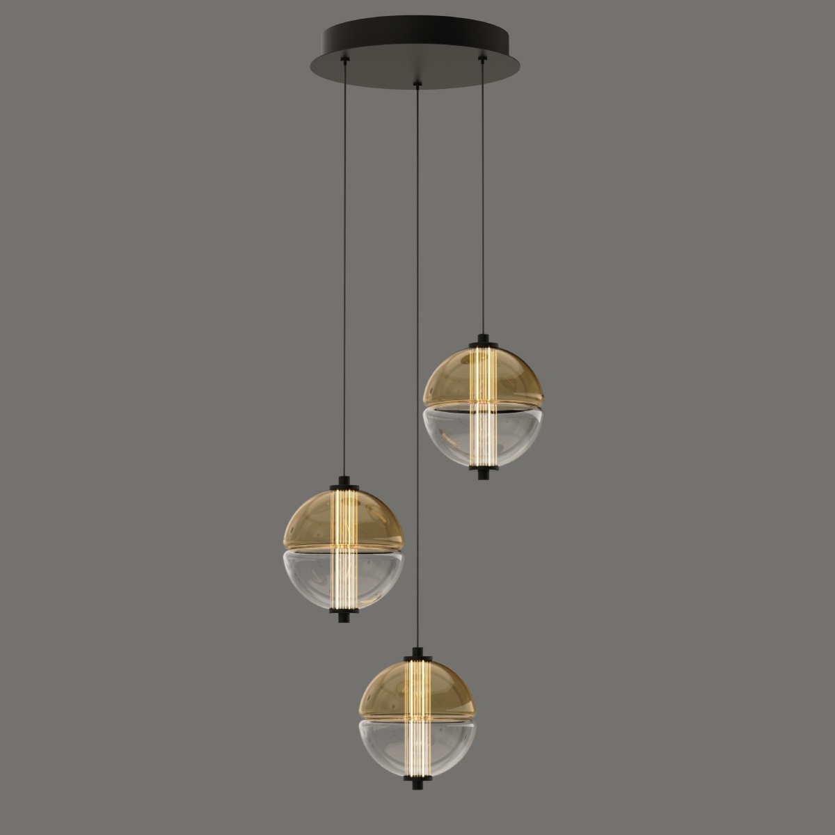 Изображение товара Подвесной светильник светодиодный DeLight Collection MD24022079-3A black/amber