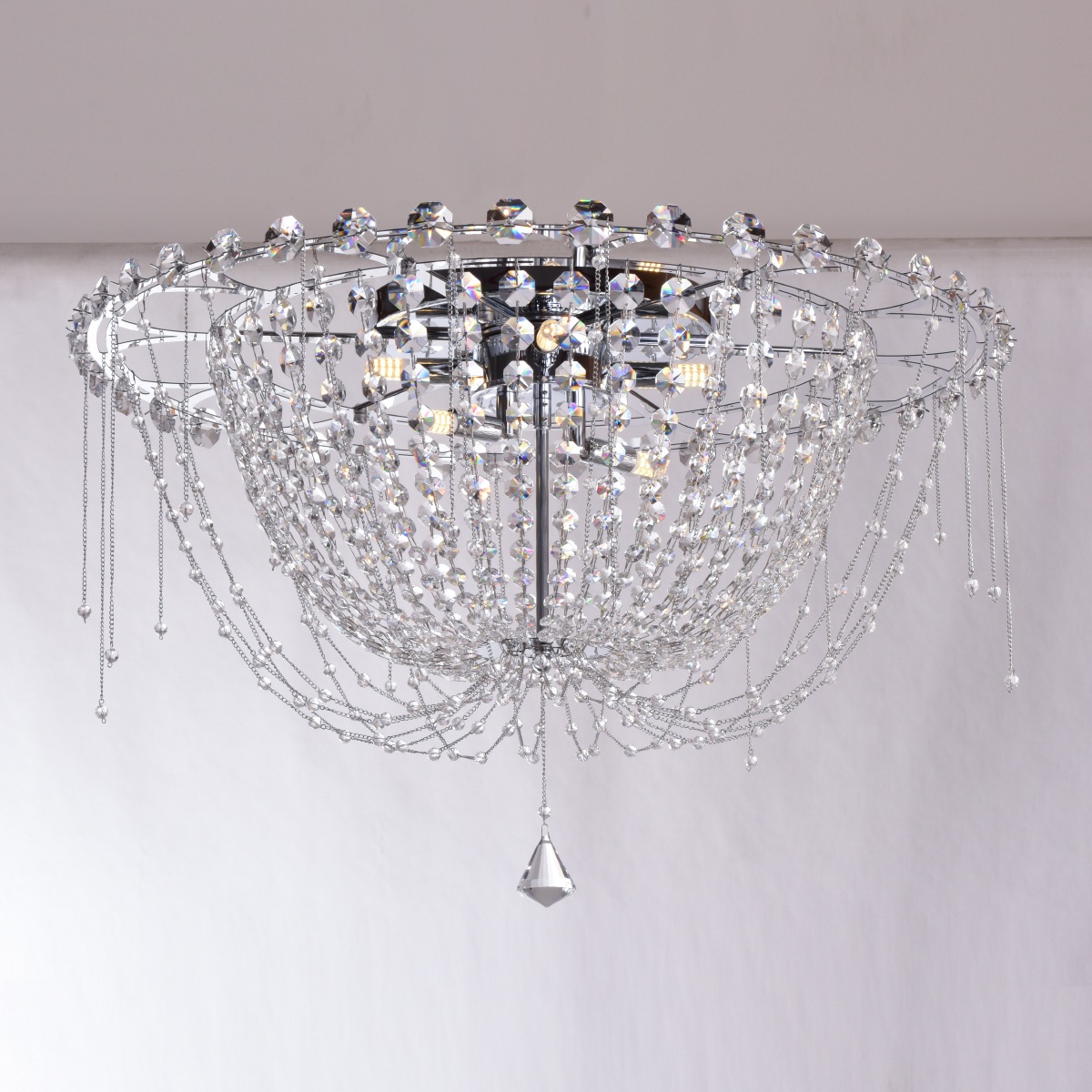 Изображение товара Потолочная люстра хрустальная Delight Collection MD8319 MX8319-6A chrome