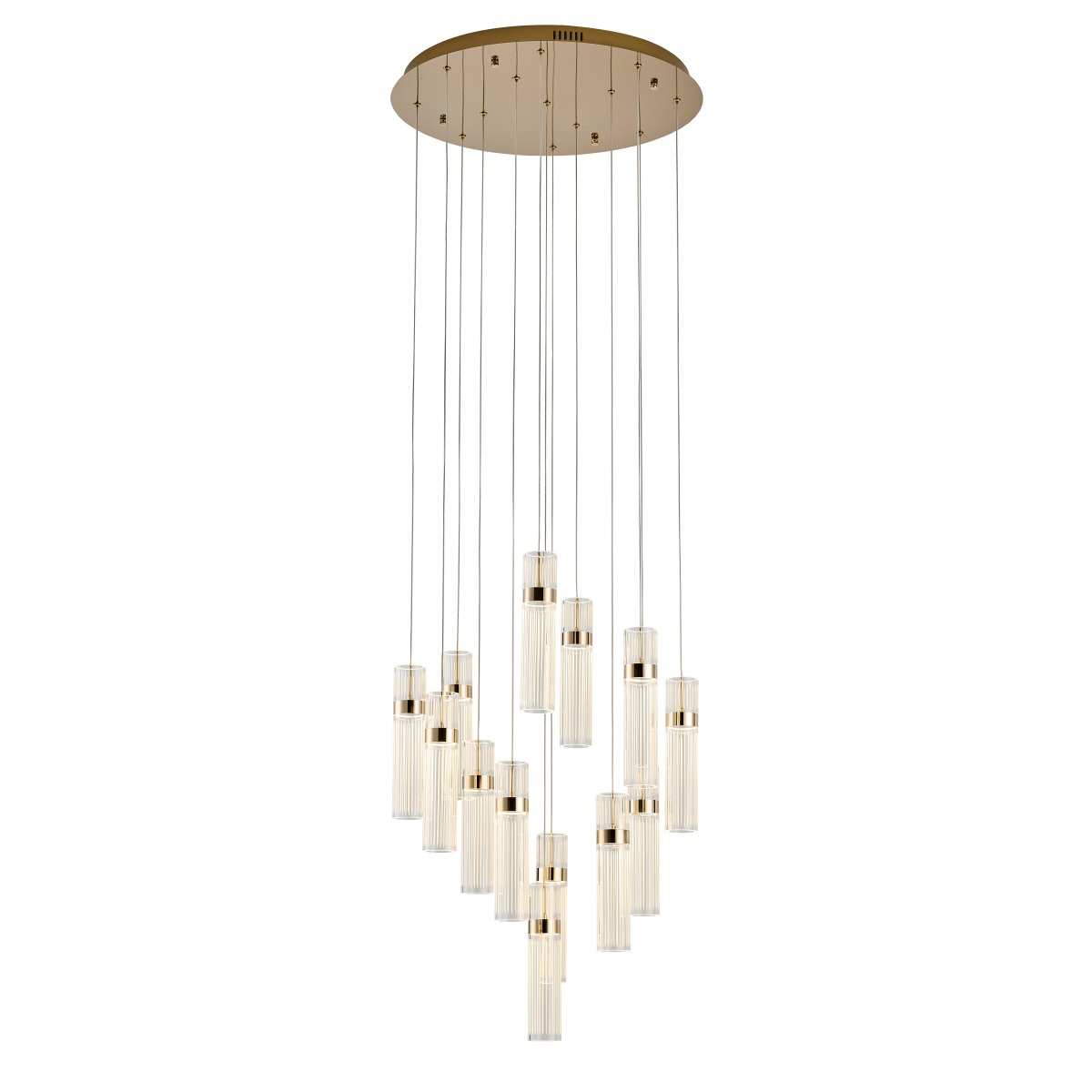 Изображение товара Подвесной светильник светодиодный OM2367-F13 french gold для натяжных потолков