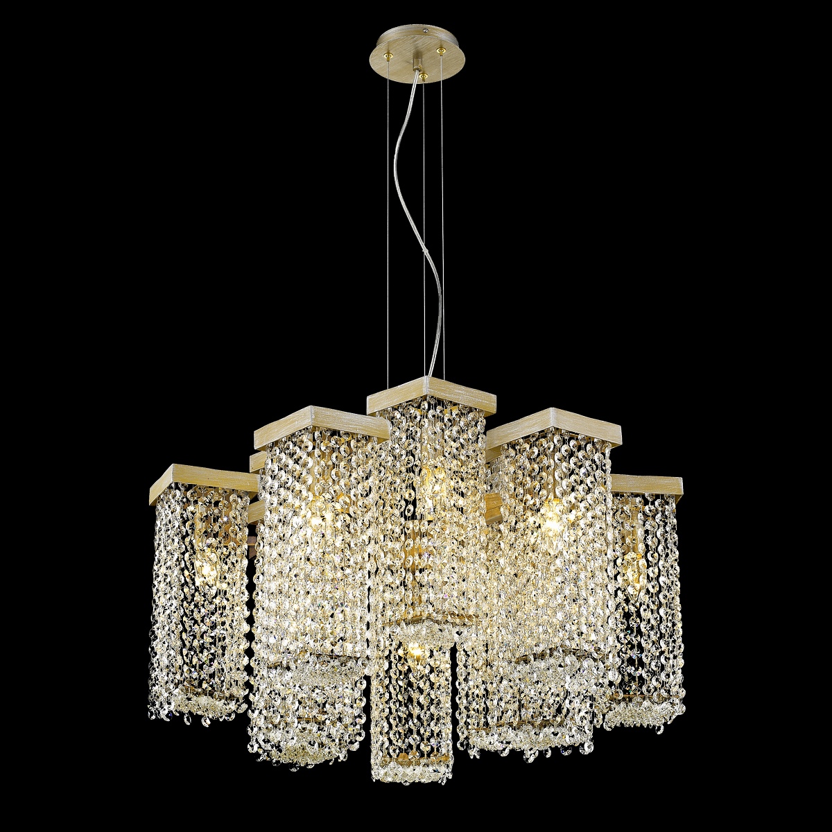 Изображение товара Подвесная люстра хрусталь DeLight Collection P68065-12 gold