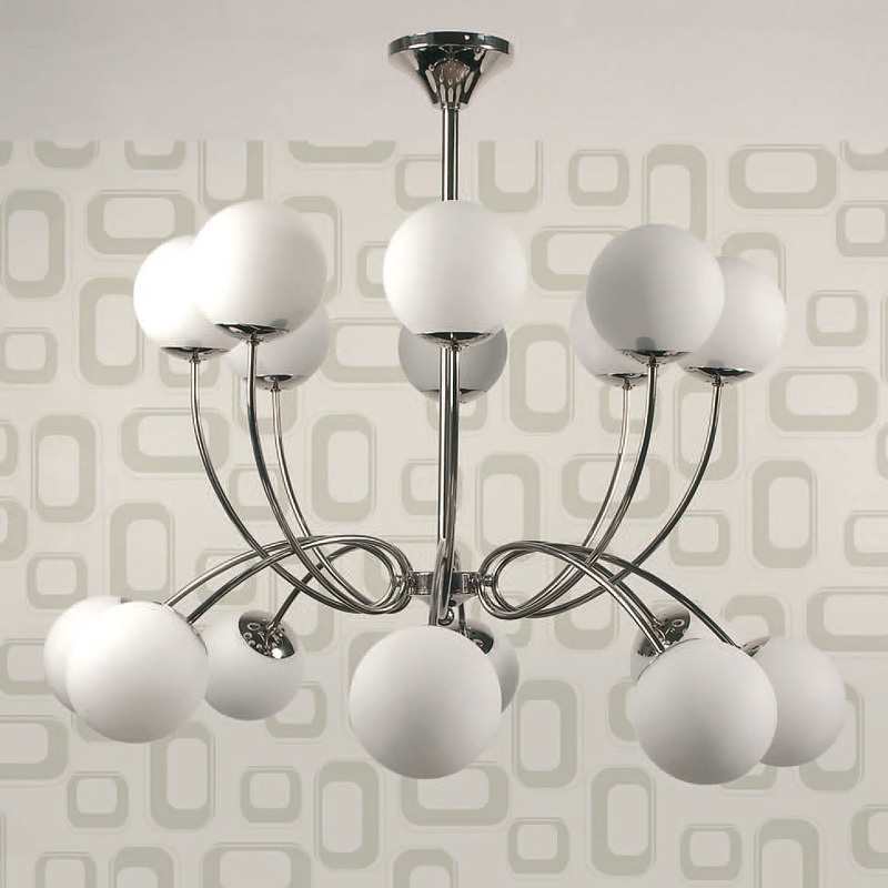 Изображение товара Потолочная люстра на штанге Jago Globi NCS 055 в форме шара