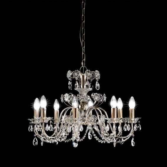 Изображение товара Подвесная люстра MM Lampadari Rugiada 6957/8 01 V1351 подсвечник с подвесками