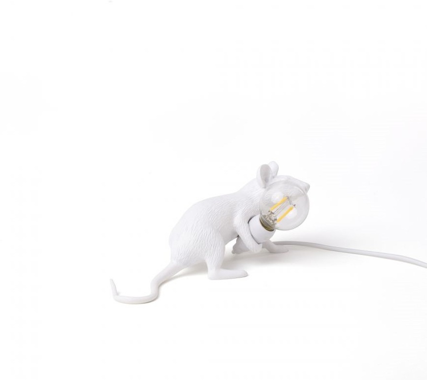 Изображение товара Настольная лампа с зарядкой USB Seletti Mouse Lamp 15222 стильная современная
