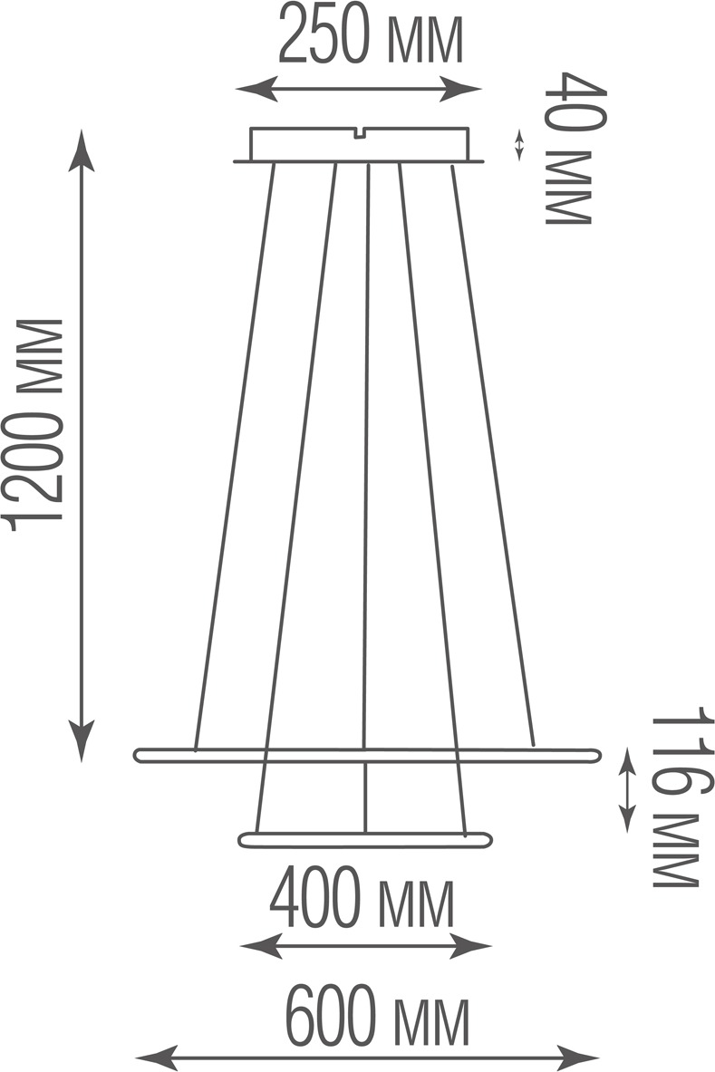 Изображение товара Подвесной светодиодный светильник Donolux Nimbo 75W Black In стиль современный