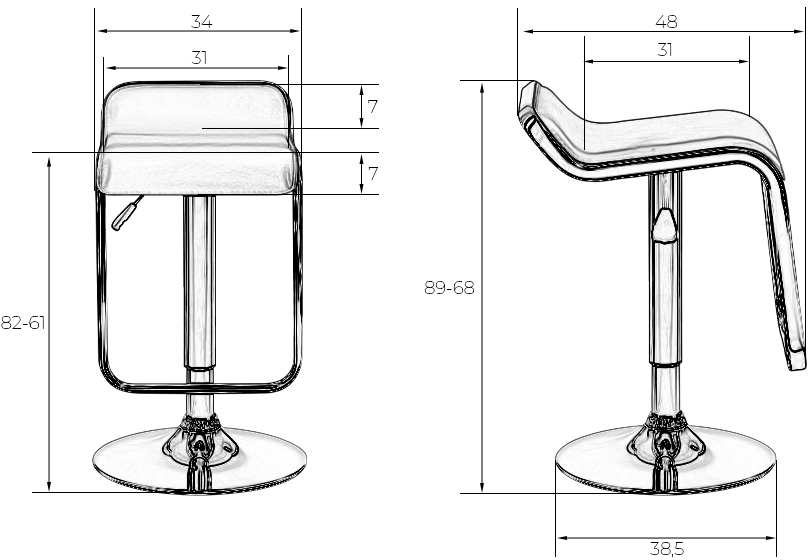 Барный стул lem style piston stool