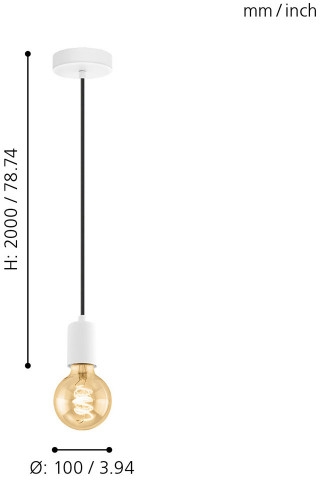 Изображение товара Подвесной светильник Eglo Yorth 32527 для минималистичного интерьера