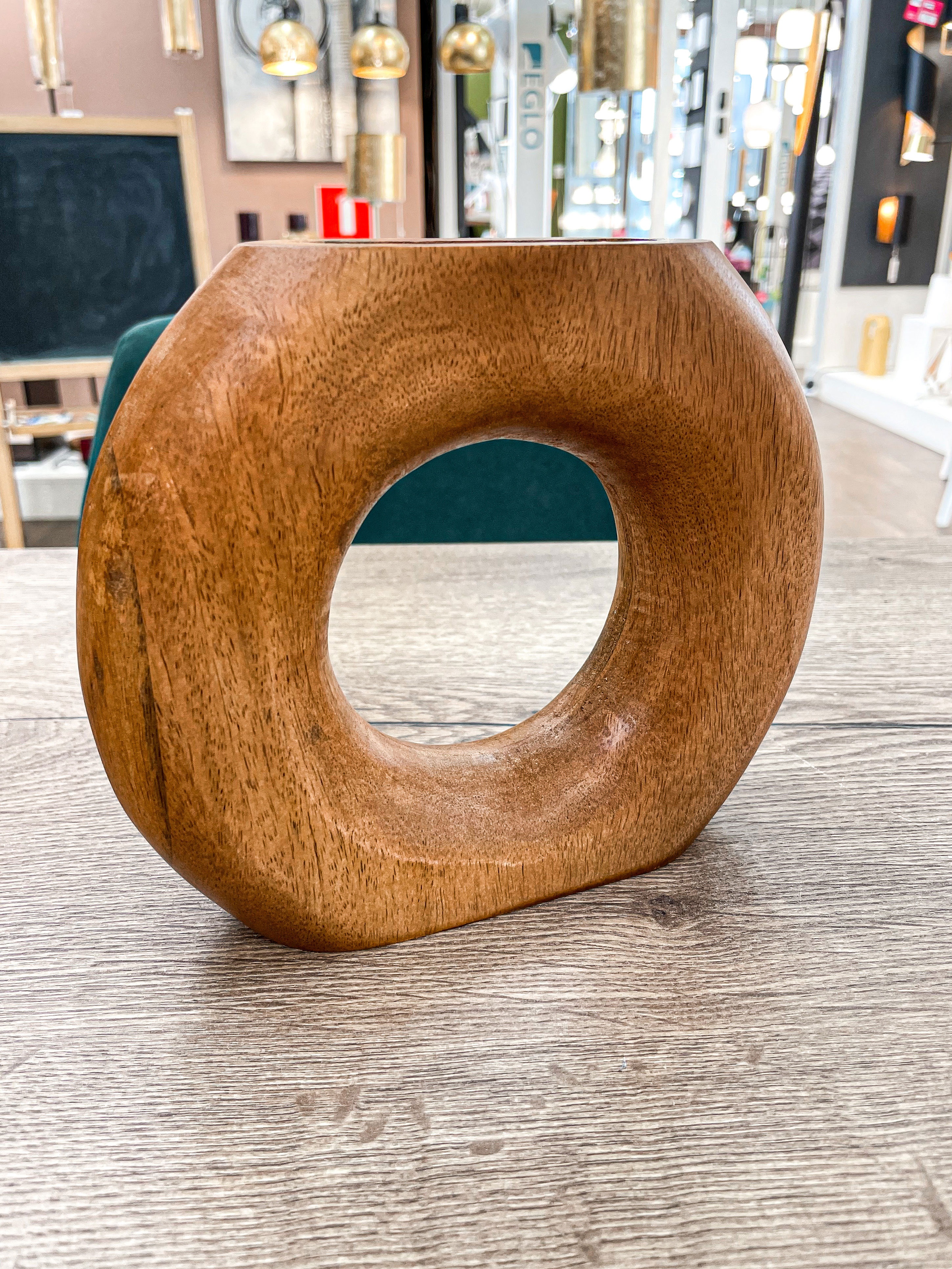 Изображение товара Декоративная деревянная ваза Eglo Melobody 421274 для сухоцветов 20x5x16.5 см