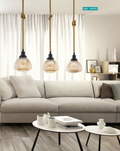 Изображение товара Подвесной светильник Eglo Rampside 43192 3 лампочки стиль кантри лофт регуляция