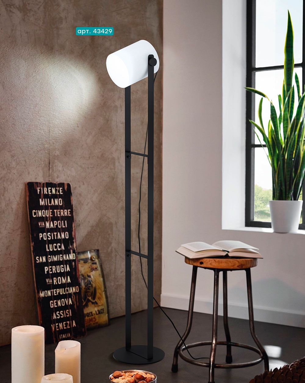 Изображение товара Торшер с выключателем Eglo Hornwood 1 43429