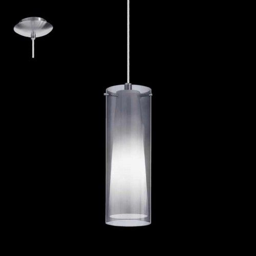 Изображение товара Подвесной светильник Eglo Pinto Nero 90304 стиль модерн 1 плафон E27 никель стекло