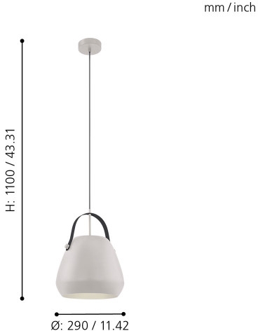 Изображение товара Подвесной светильник Eglo Bednall 98348 стиль модерн для гостиной кухни и офиса