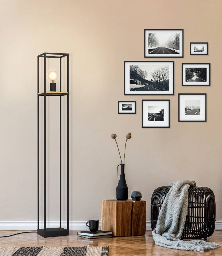 Изображение товара Торшер Eglo Libertad 99798 стиль Modern и Loft металлический с деревянными элементами