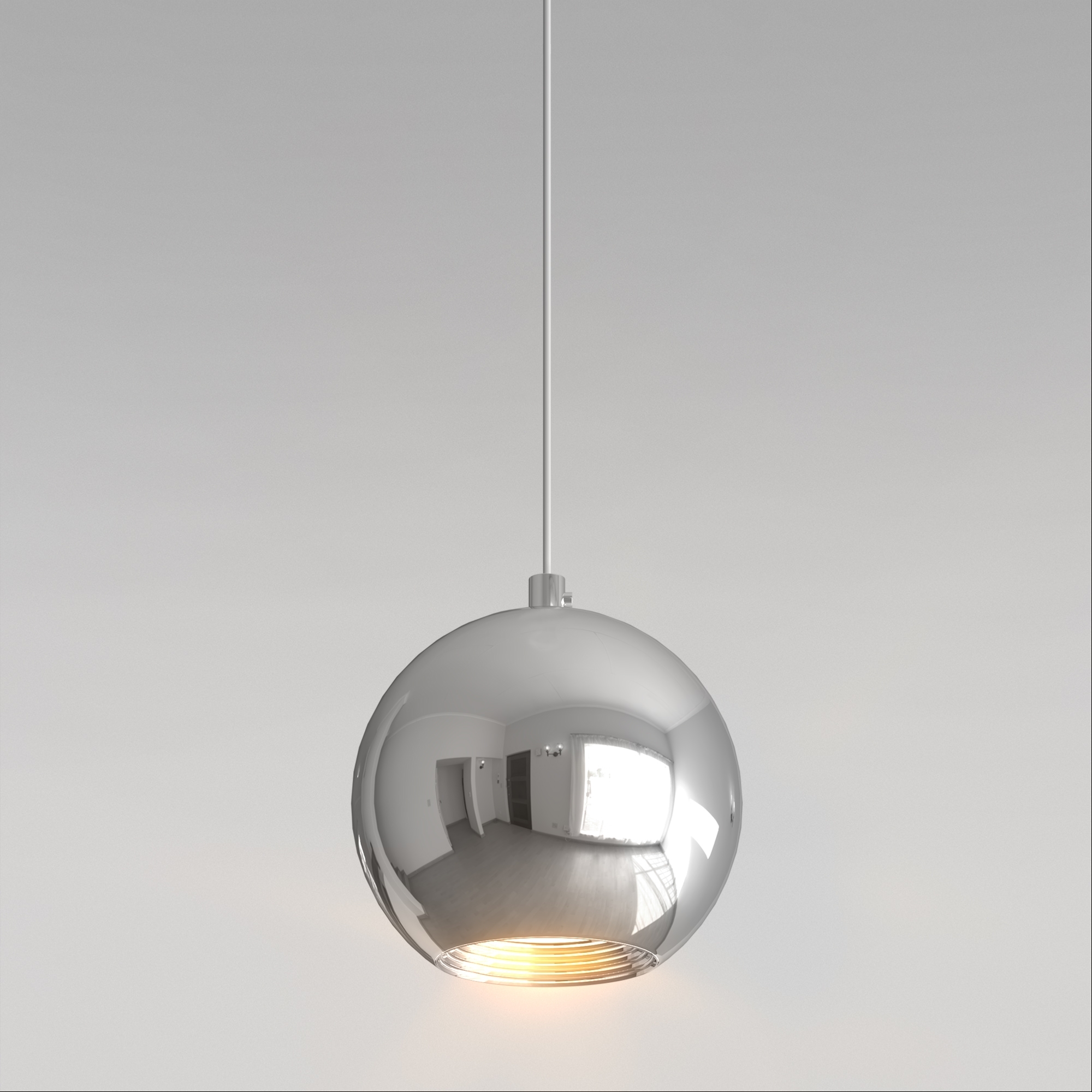 Изображение товара Подвесной светильник светодиодный 50215/1 Elektrostandard Giro LED хром в форме шара