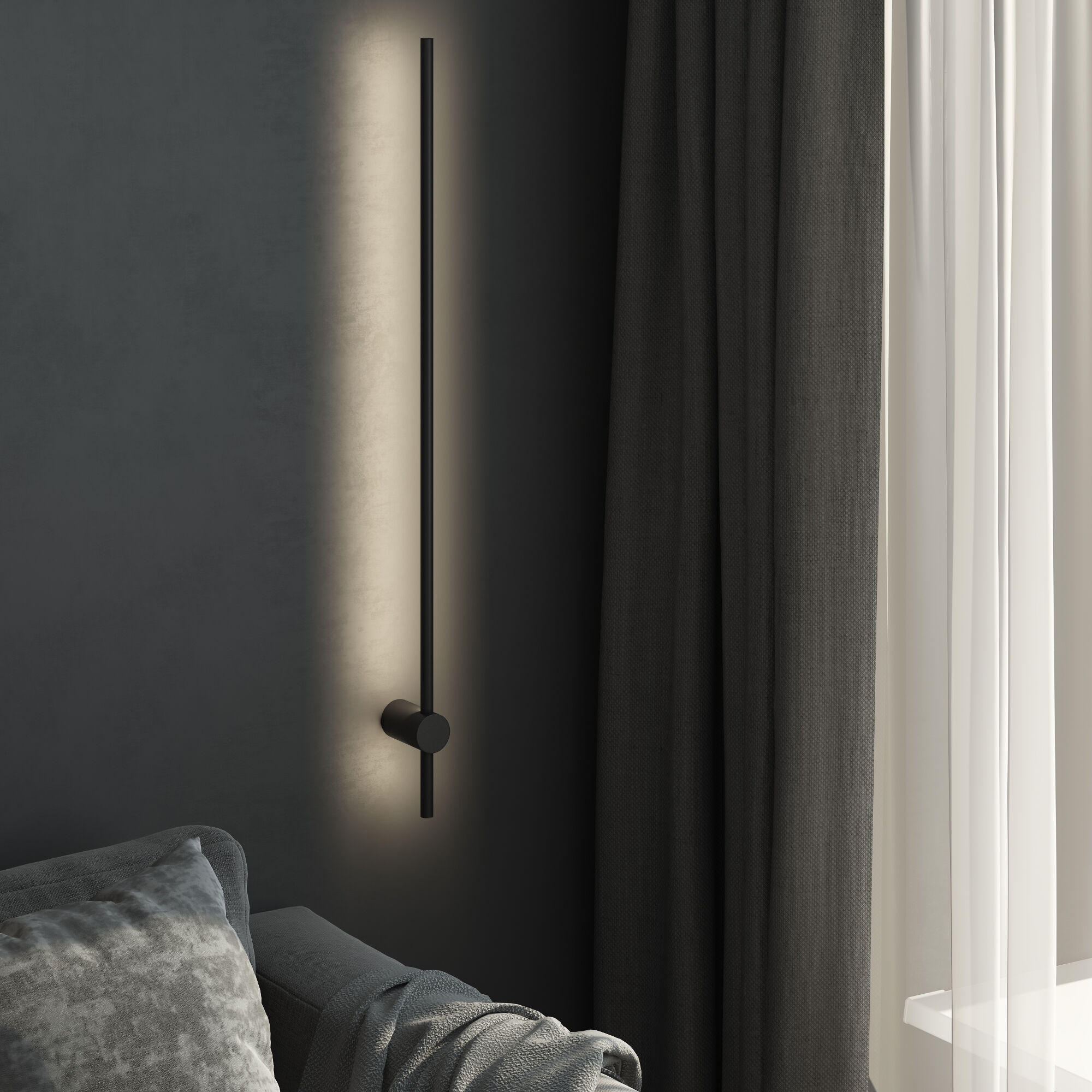 Изображение товара Настенный светильник черный Elektrostandard Cane MRL LED 1121