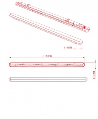 Изображение товара Настенно-потолочный линейный светильник светодиодный ЭРА SPP-201-0-40K-L32