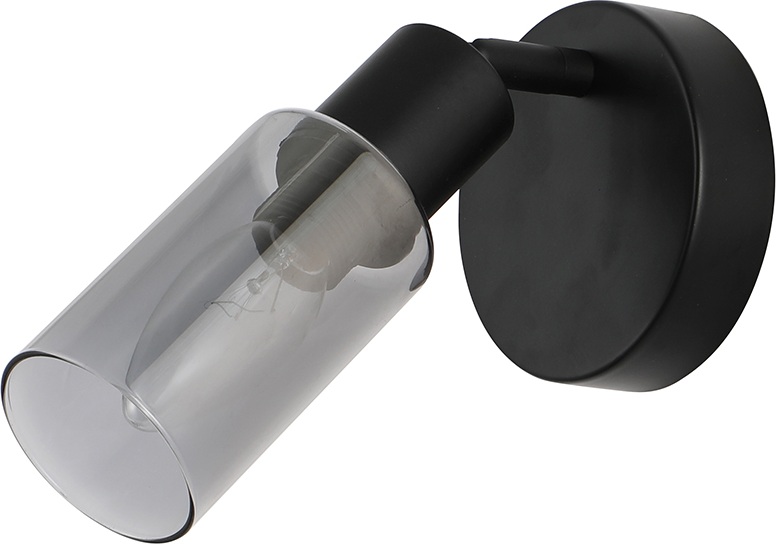 Изображение товара Спот Escada Sector 10172/1A Chrome 1x40Вт E14, металл/стекло, черный/дымчатый