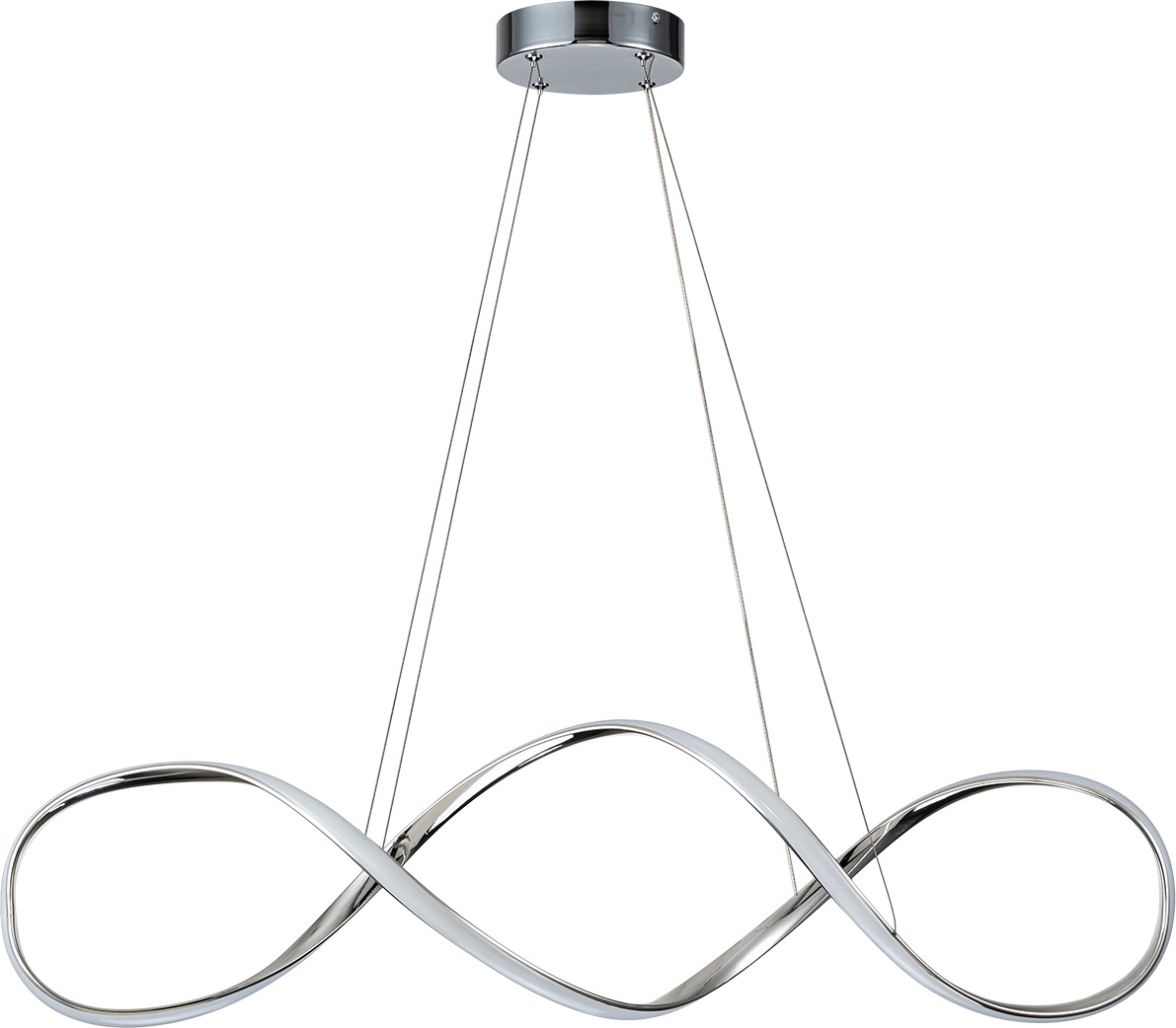 Изображение товара Люстра led подвесная с пультом (+ночной режим) Escada Knot 10236/1 LED*60W Chrome