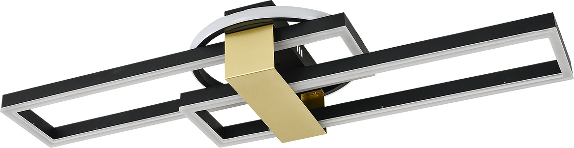 Изображение товара Потолочная светодиодная люстра Escada Antlia 10278/3LED с пультом 120Вт черный золото