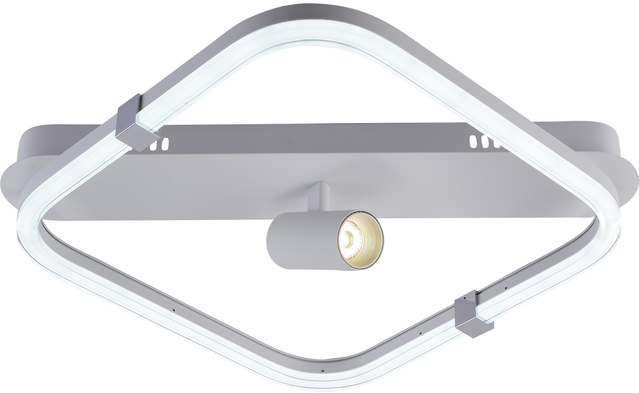 Изображение товара Потолочная люстра (+ночной режим) с пультом со спотом Escada Factor 10280/1LED 31+3Вт, металл/акрил, хром