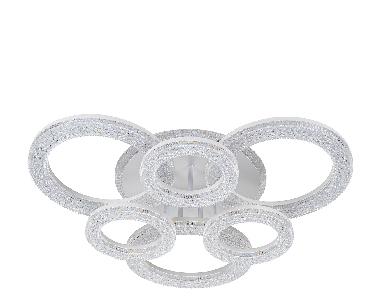 Изображение товара Потолочная люстра (+ночной режим) с пультом Escada Alunit 10281/6LED 182Вт, металл/акрил, белый