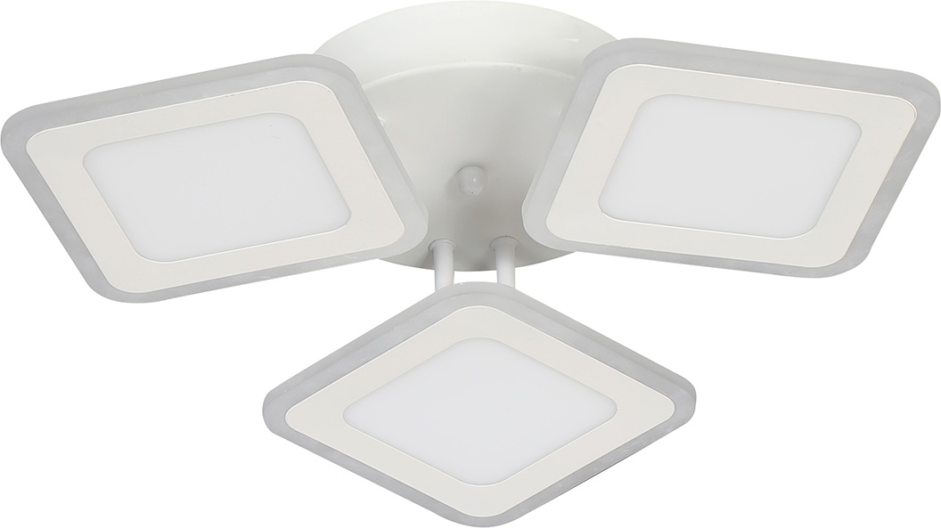 Изображение товара Потолочная люстра (+ночной режим) светодиодная Escada Erida 10288/3LED 56Вт, с ПДУ, металл/акрил, белый