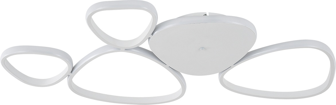 Изображение товара Потолочная люстра (+ночной режим) с пультом светодиодная Escada Index 10290/5LED 97Вт, металл/силикон, белый