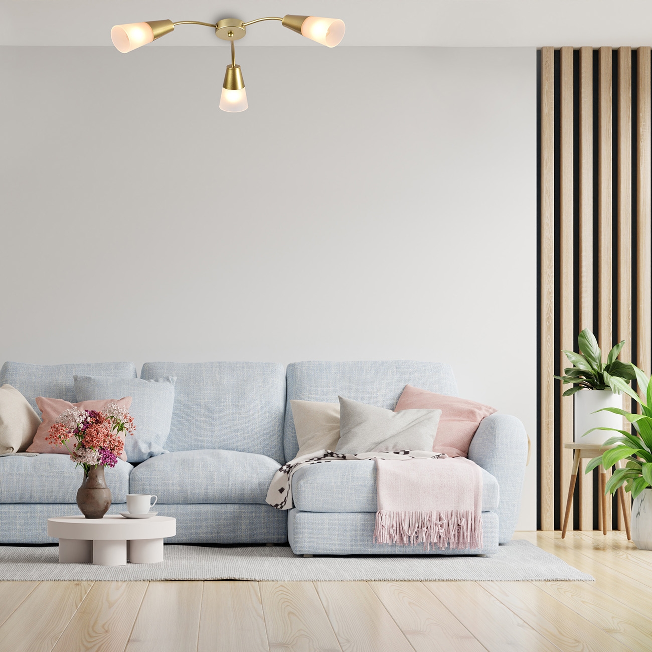 Изображение товара Потолочная люстра Escada Aquilegia 1100/3P Gold для стиля модерн