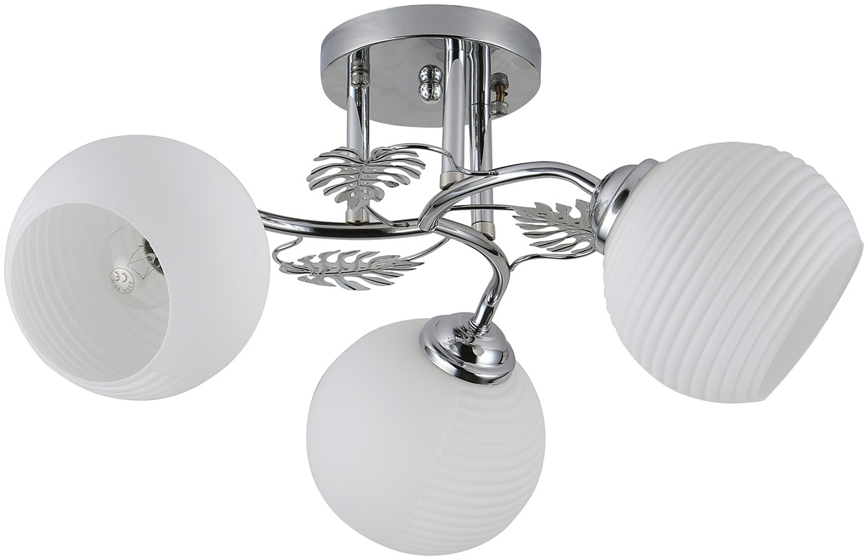 Изображение товара Потолочная люстра Escada Kalina 1119/3PL с 3 плафонами под E27 Chrome модерн