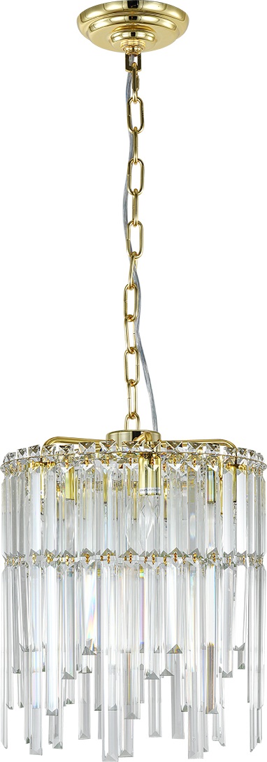 Изображение товара Люстра подвесная шириной 40 см Escada Odegard 2105/6S 6x40Вт E14, металл/хрусталь, золото