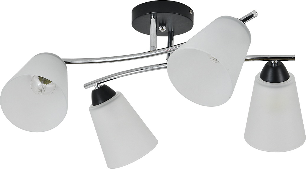 Изображение товара Потолочная люстра Escada Lavatera 2132/4P 4х60Вт E27 металл стекло хром черный