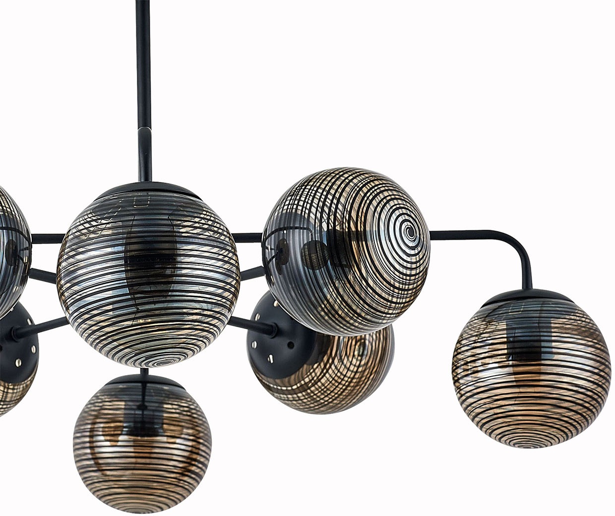 Изображение товара Потолочная люстра Escada Twilight 646/8P E27*60W Black стиль модерн