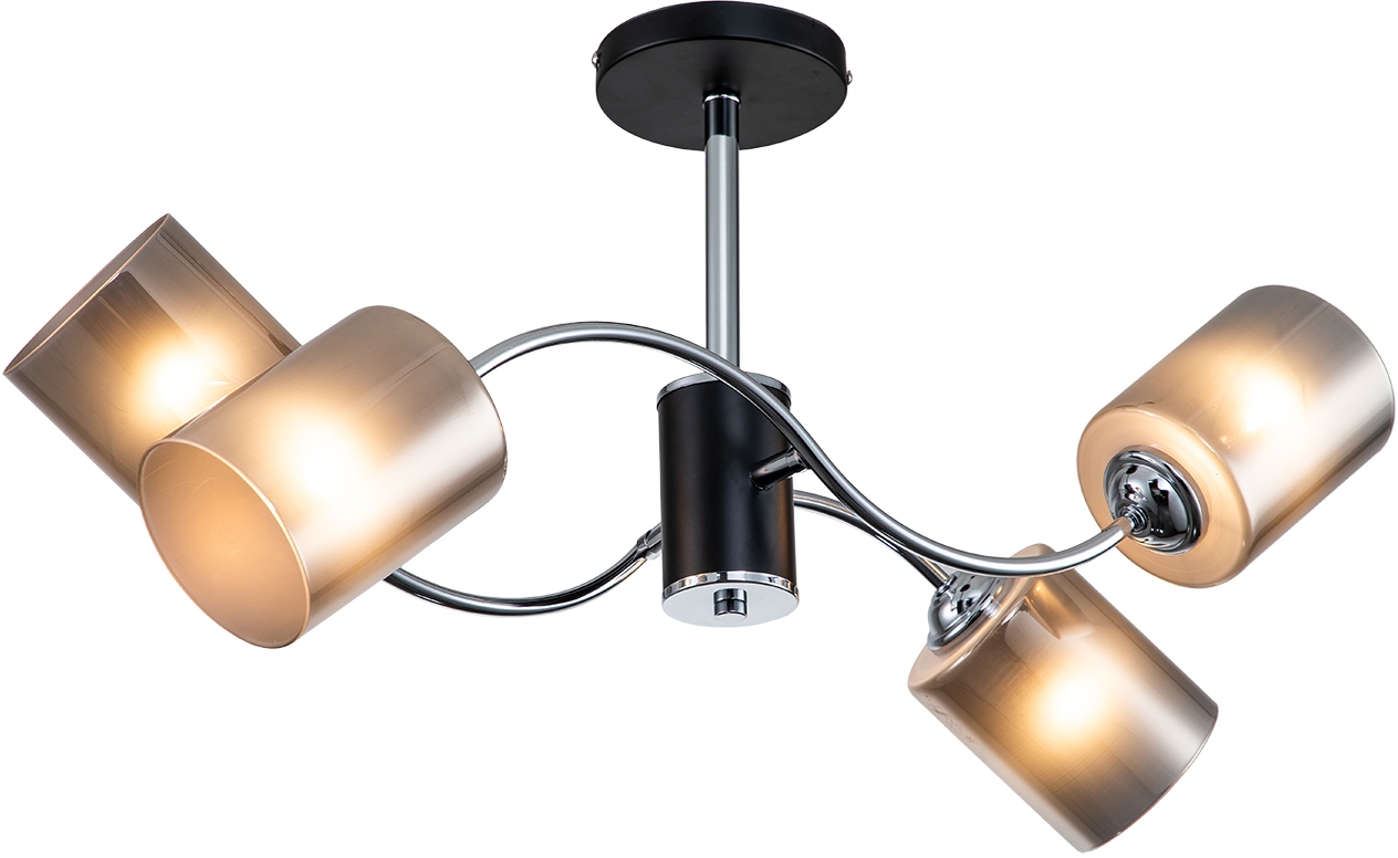 Изображение товара Потолочная люстра на штанге E27 Black/Chrome Escada 661/4PL