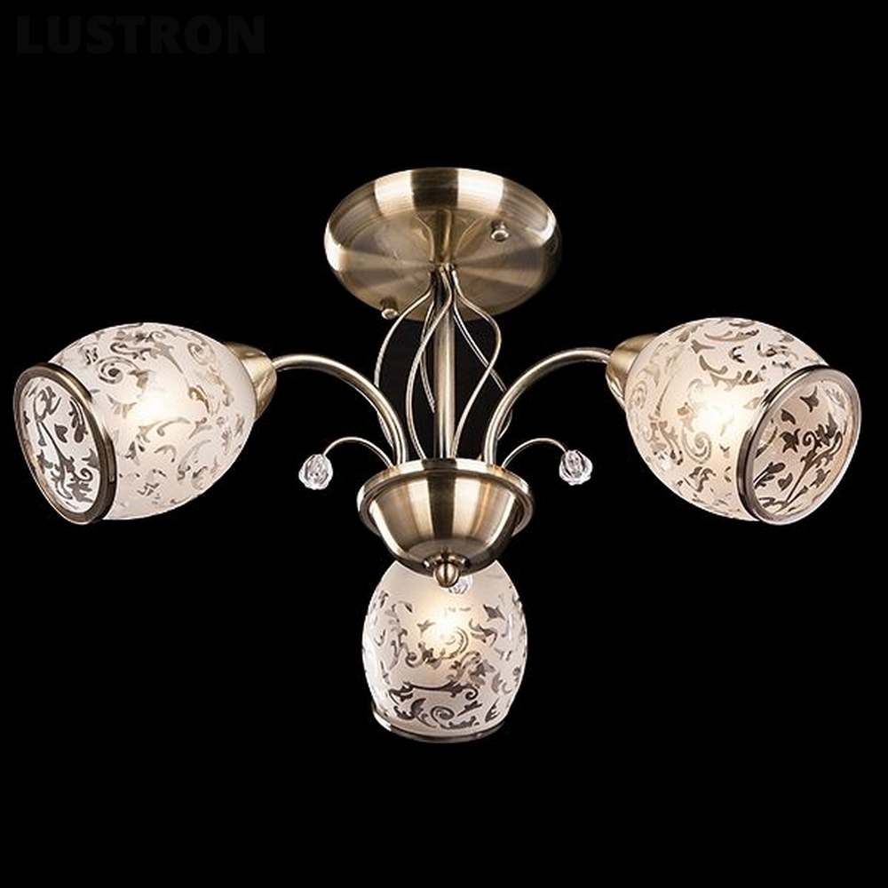 Изображение товара Потолочная люстра 30026/3 античная Eurosvet 30026 бронза лепестки