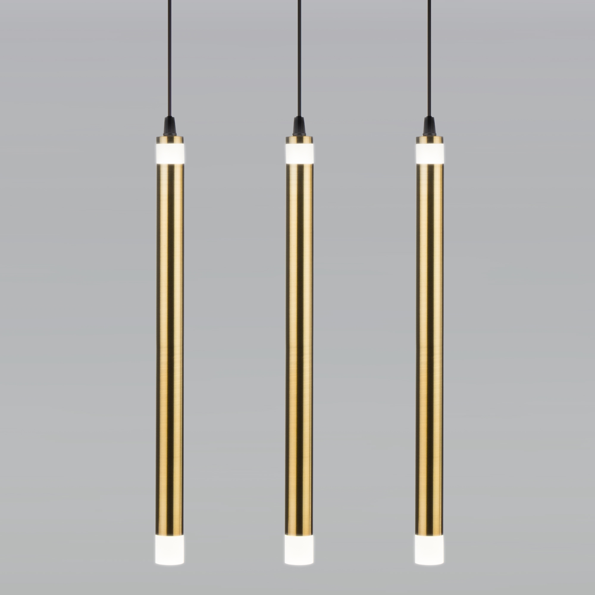 Изображение товара Подвесной светодиодный светильник Eurosvet Maestro LED бронза 3 плафона