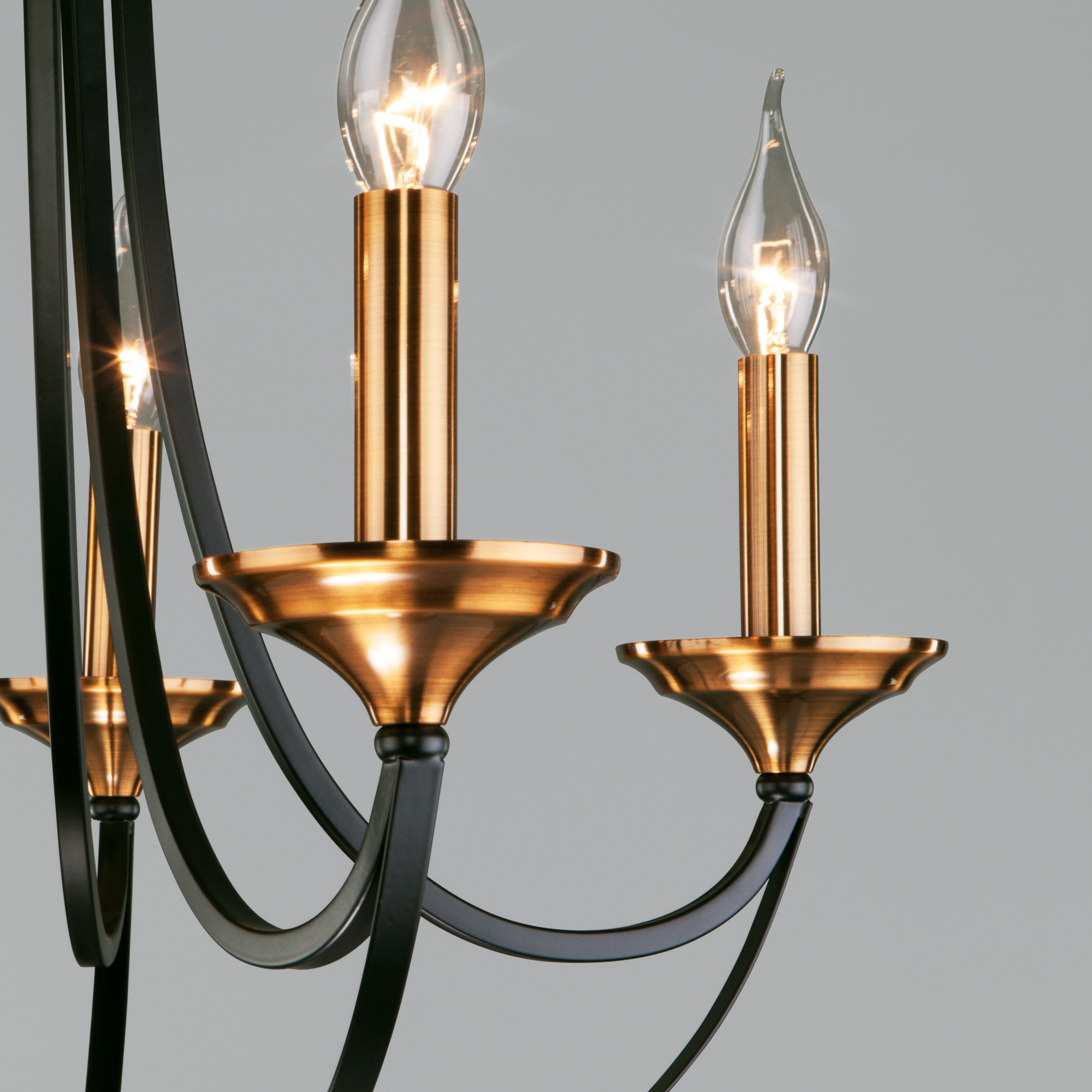 Изображение товара Подвесная люстра Eurosvet Lazzaro 60098/5 черная свеча классическая