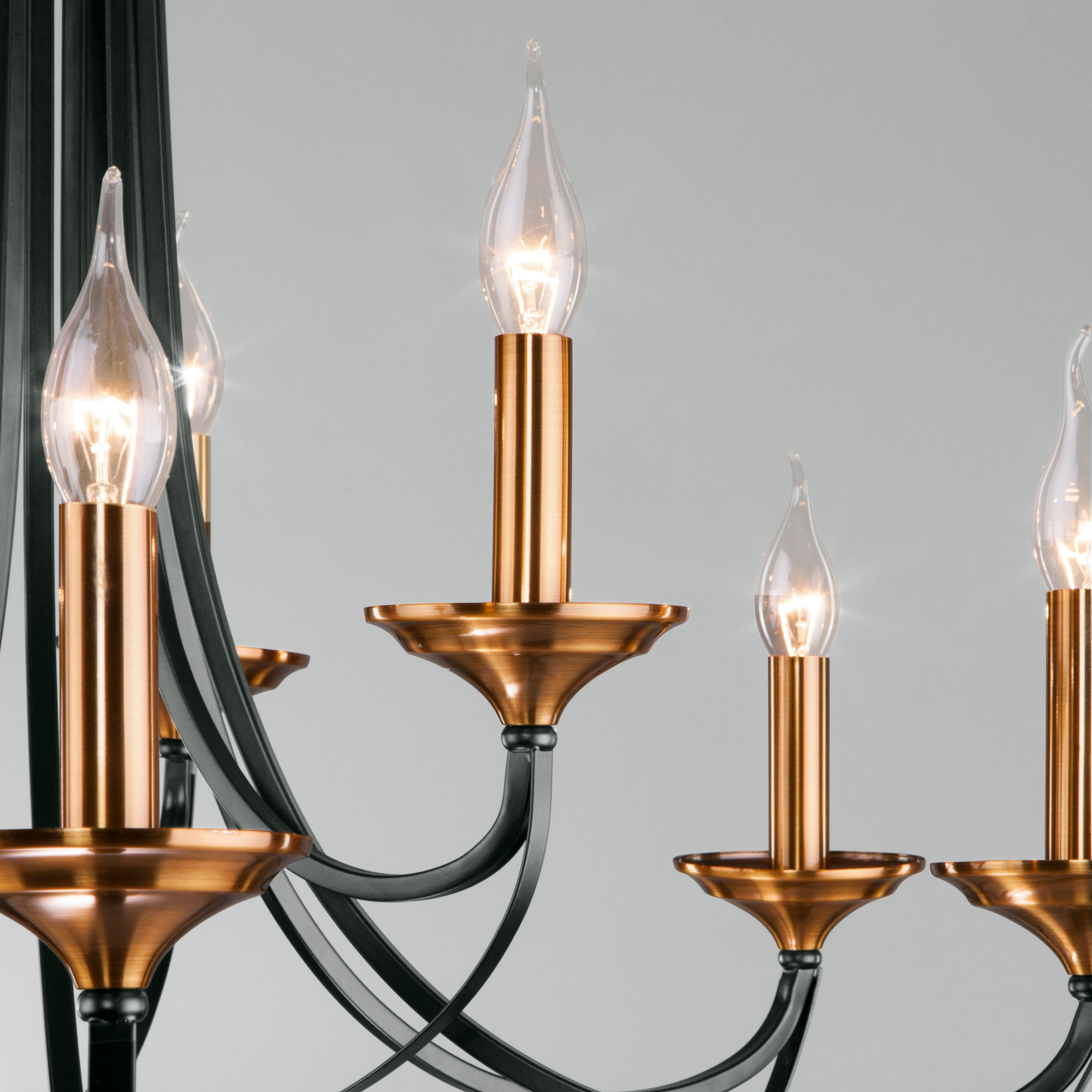 Изображение товара Подвесная люстра 60098/9 Eurosvet Lazzaro черный в виде свечи