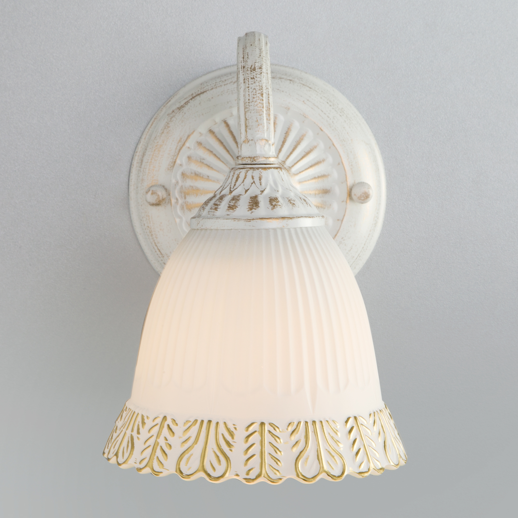 Изображение товара Бра настенное 60107/1 Eurosvet Campina белый с золотом