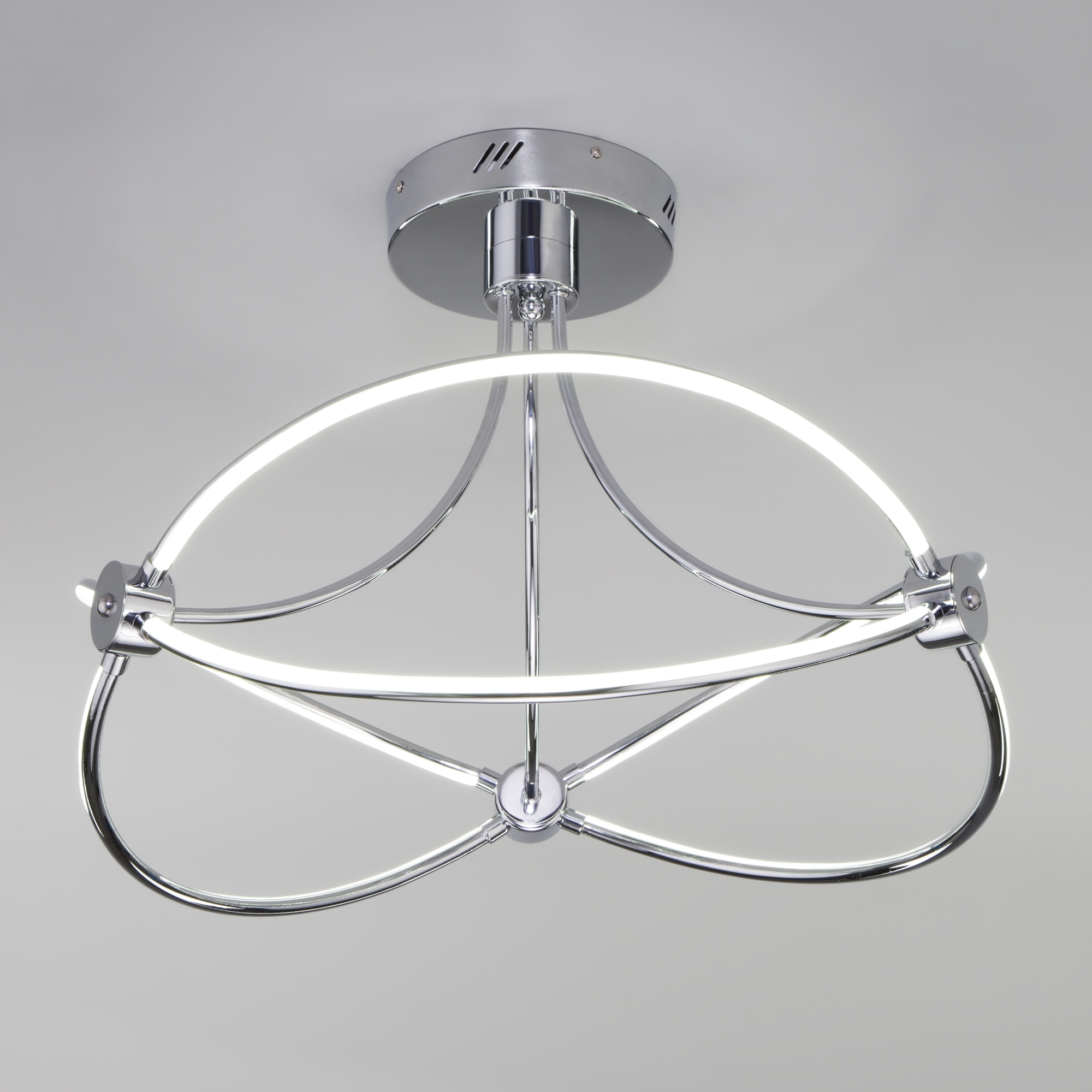 Изображение товара Потолочная люстра WiFi светодиодная с пультом регулировкой цветовой температуры и яркости 90246/6 Eurosvet хром (Умный дом)