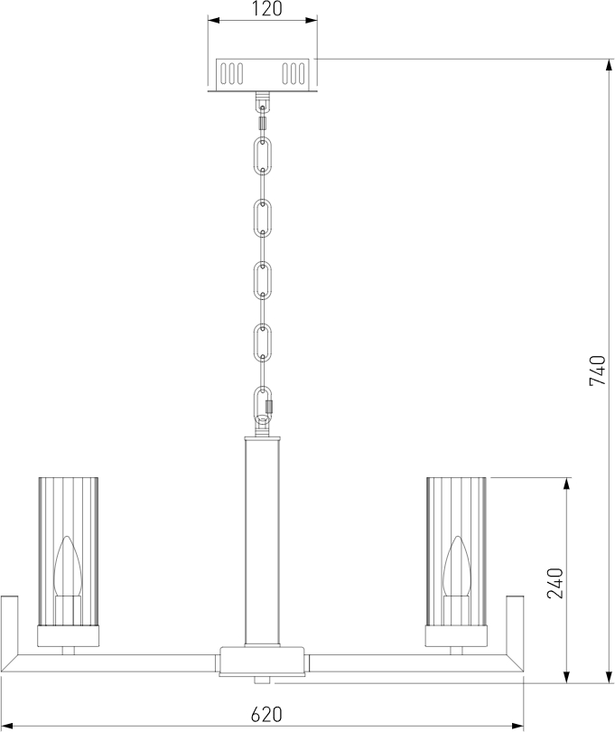 Изображение товара Подвесная люстра Eurosvet Arganie 60133/6 серебро для любого интерьера