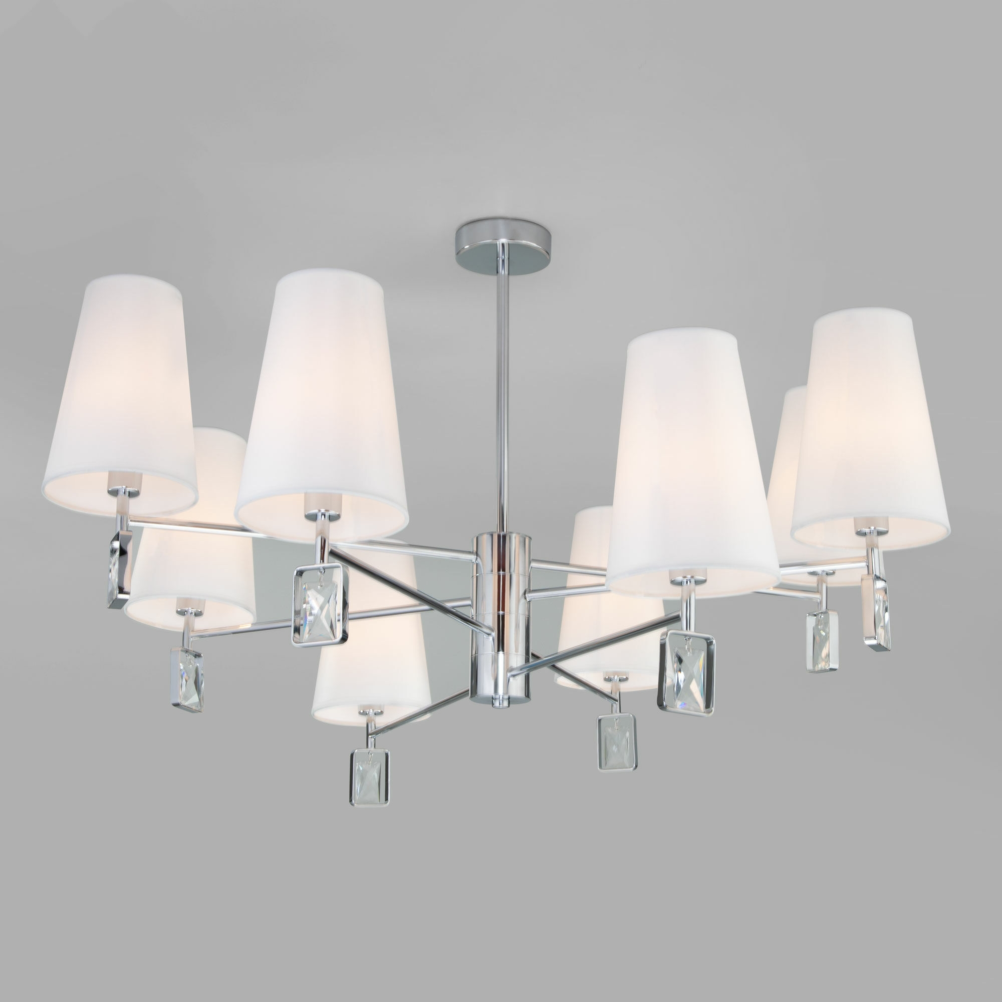 Изображение товара Потолочная люстра на штанге Eurosvet Milazzo 60137/8 хром