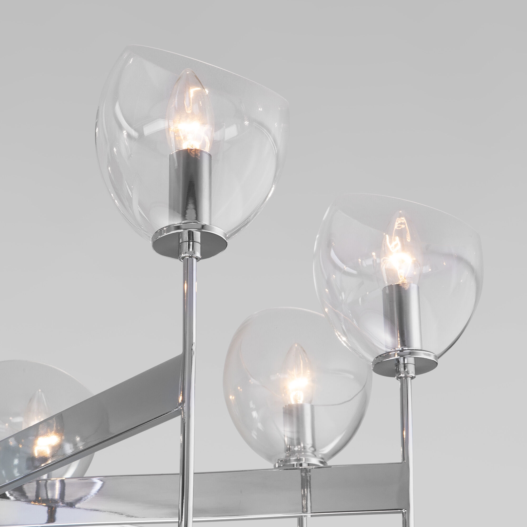 Изображение товара Потолочная люстра Eurosvet Arrista 60130/8 хром Smart умный дом современная люстра