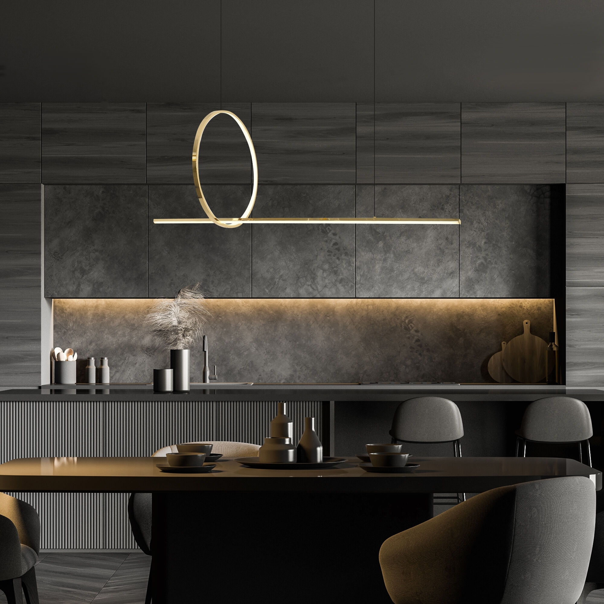 Изображение товара Подвесной светодиодный светильник Eurosvet Mist 90266/1 золото