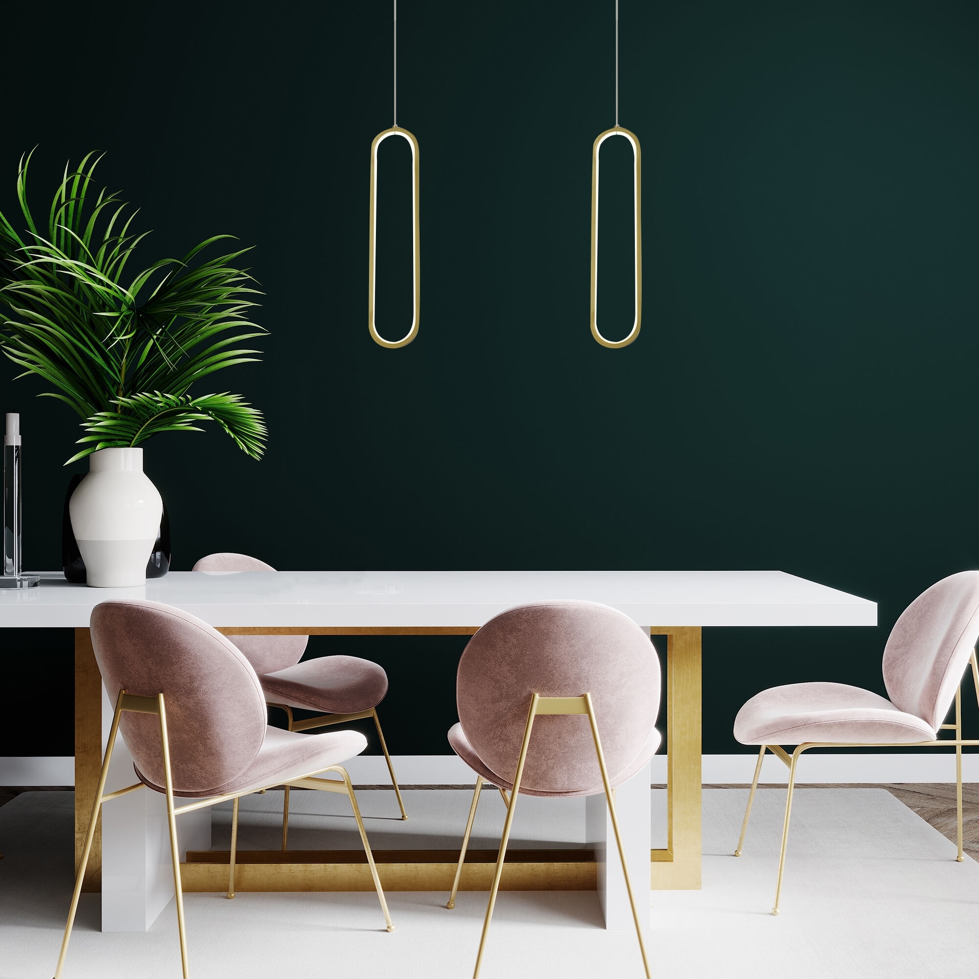 Изображение товара Подвесной светодиодный светильник Eurosvet Spire 90269/1 черный/золото