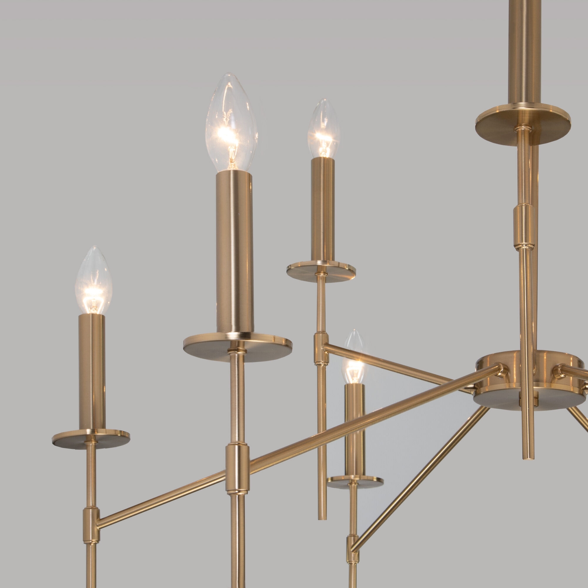 Изображение товара Потолочная люстра Eurosvet Anders 60142/9 латунь с умным управлением и 9 лампами