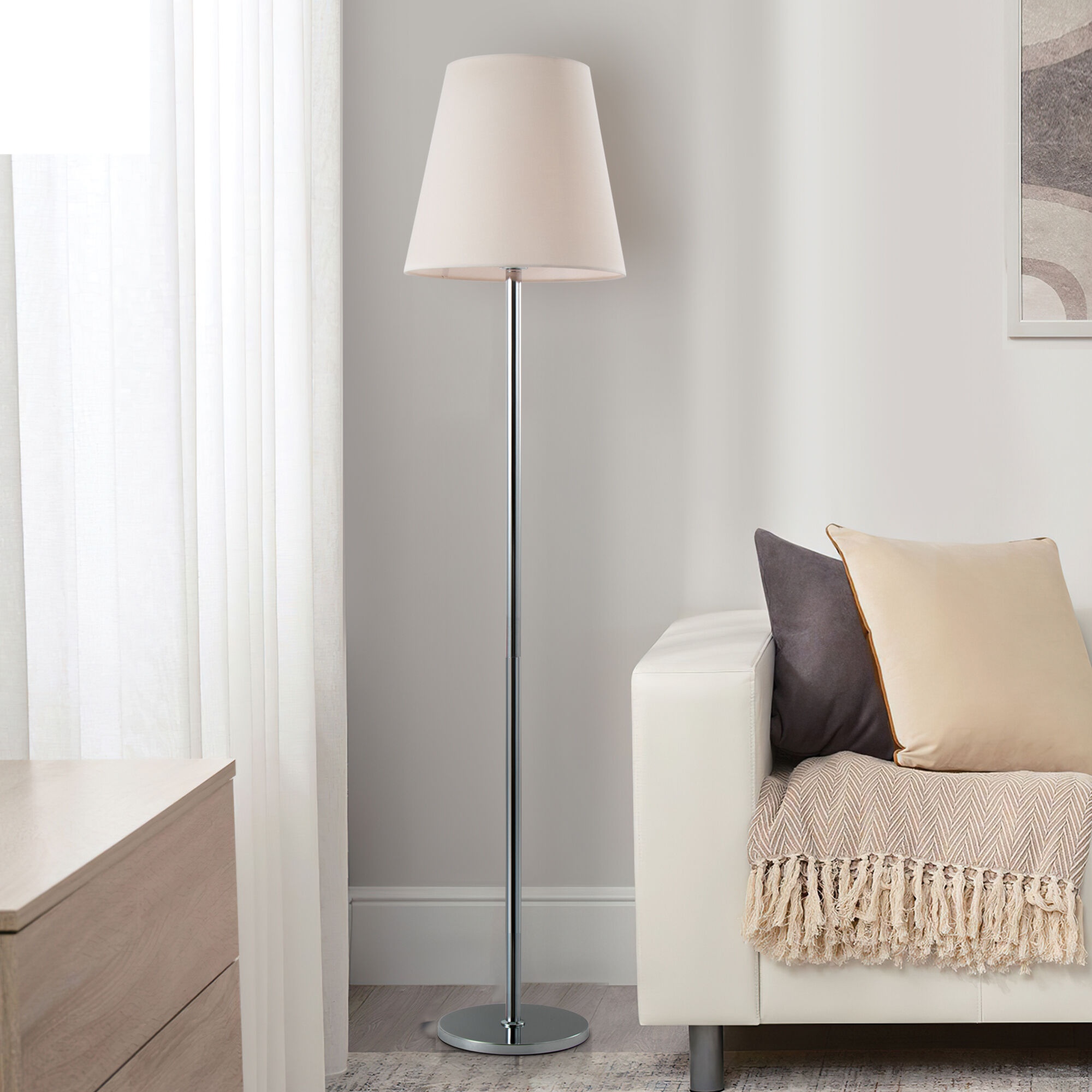 Изображение товара Торшер Eurosvet Amaretto 01166/1 хром для гостиной и спальни