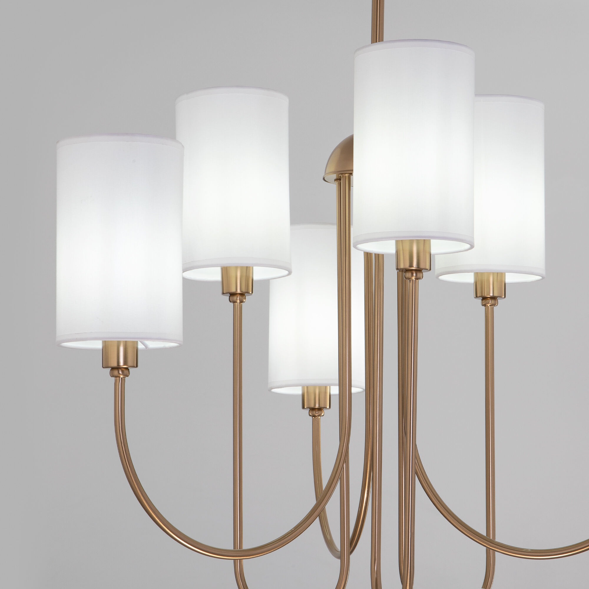 Изображение товара Люстра подвесная длиной 70 см Eurosvet Abbey 60164/6 латунь (Умный дом, Алиса, WiFi, голосовое управление)