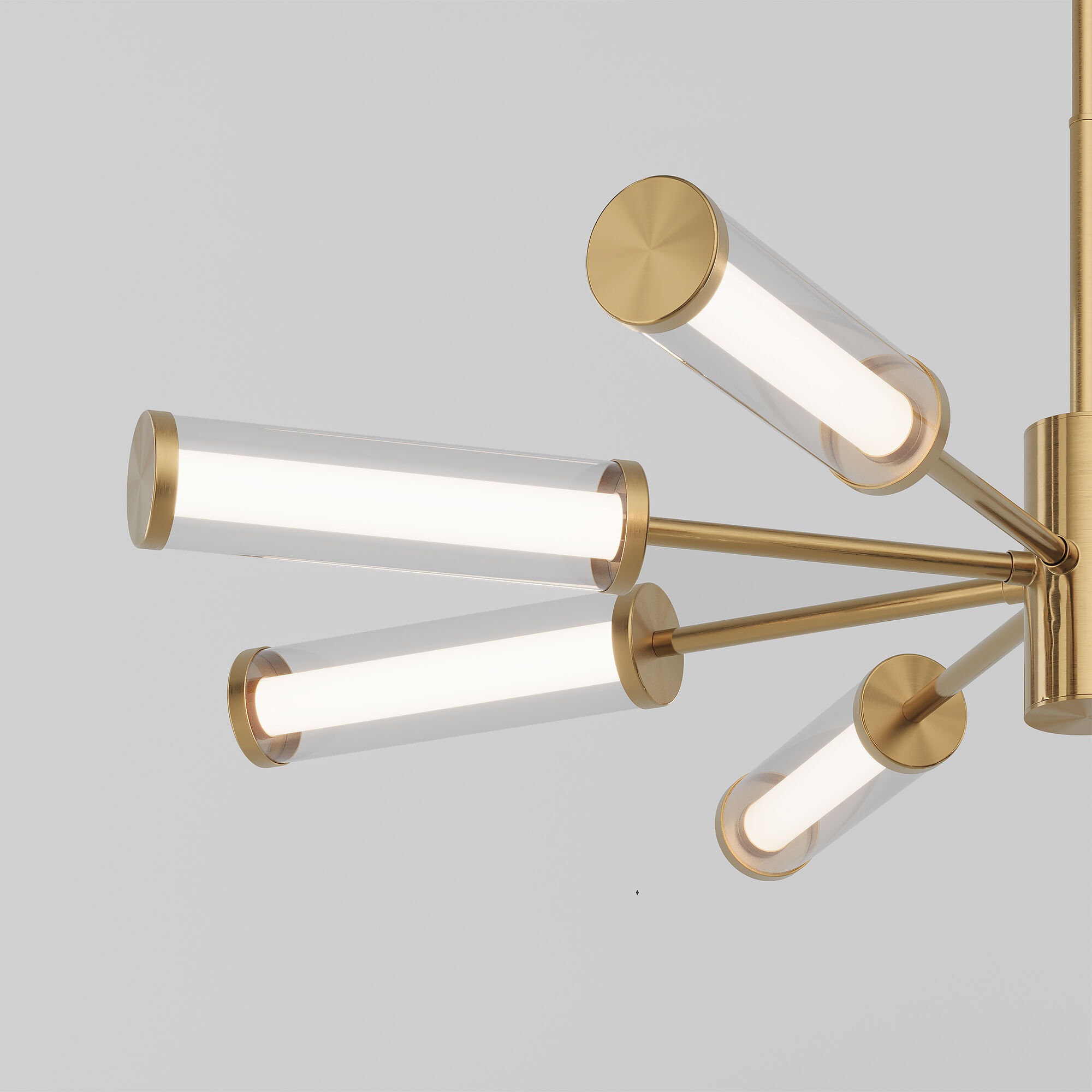 Изображение товара Потолочная люстра Eurosvet Stark 50386 LED латунь 8 плафонов модерн